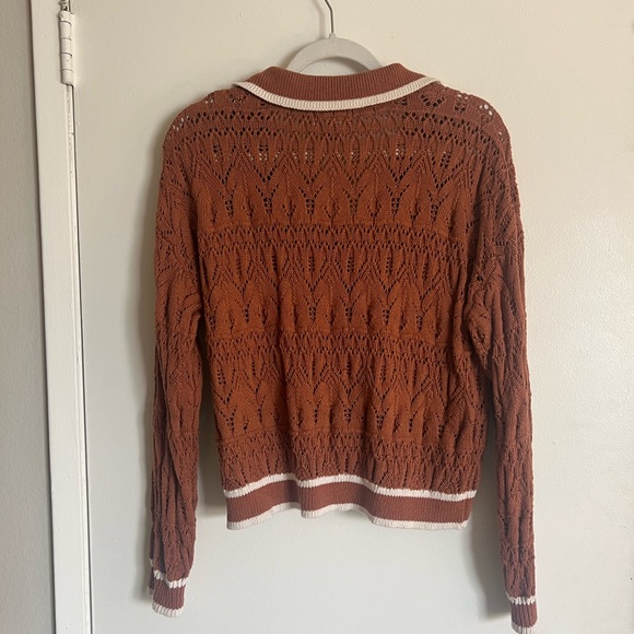 Universal Threads Crocheted Collared Sweater - Picture 5 of 5